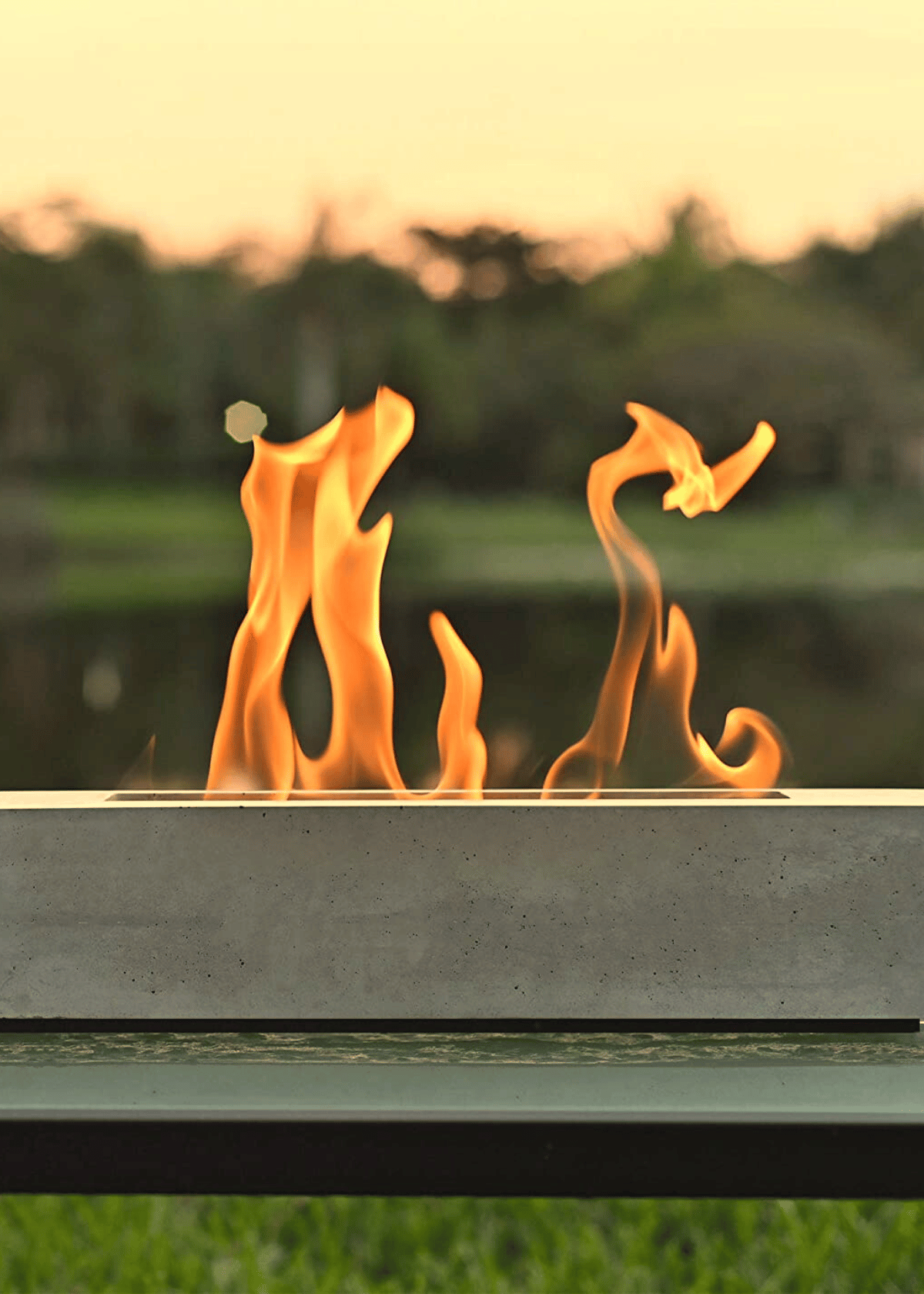 Lighten up Your Outdoor Space with the Colsen Custom Tabletop Rubbing Alcohol Fire Pit!