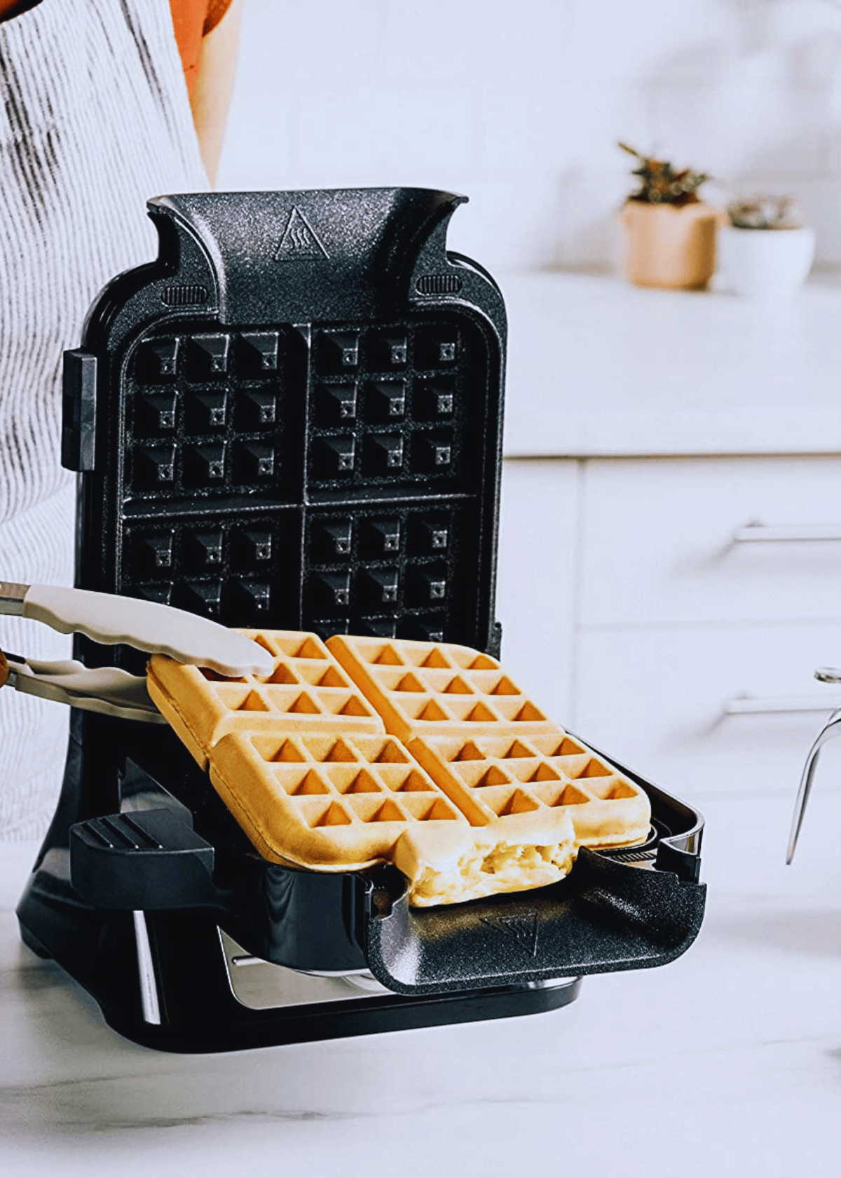 Take Your Waffle Making Game to the Next Level with the Ninja BW1001 NeverStick PRO Belgian Waffle Maker