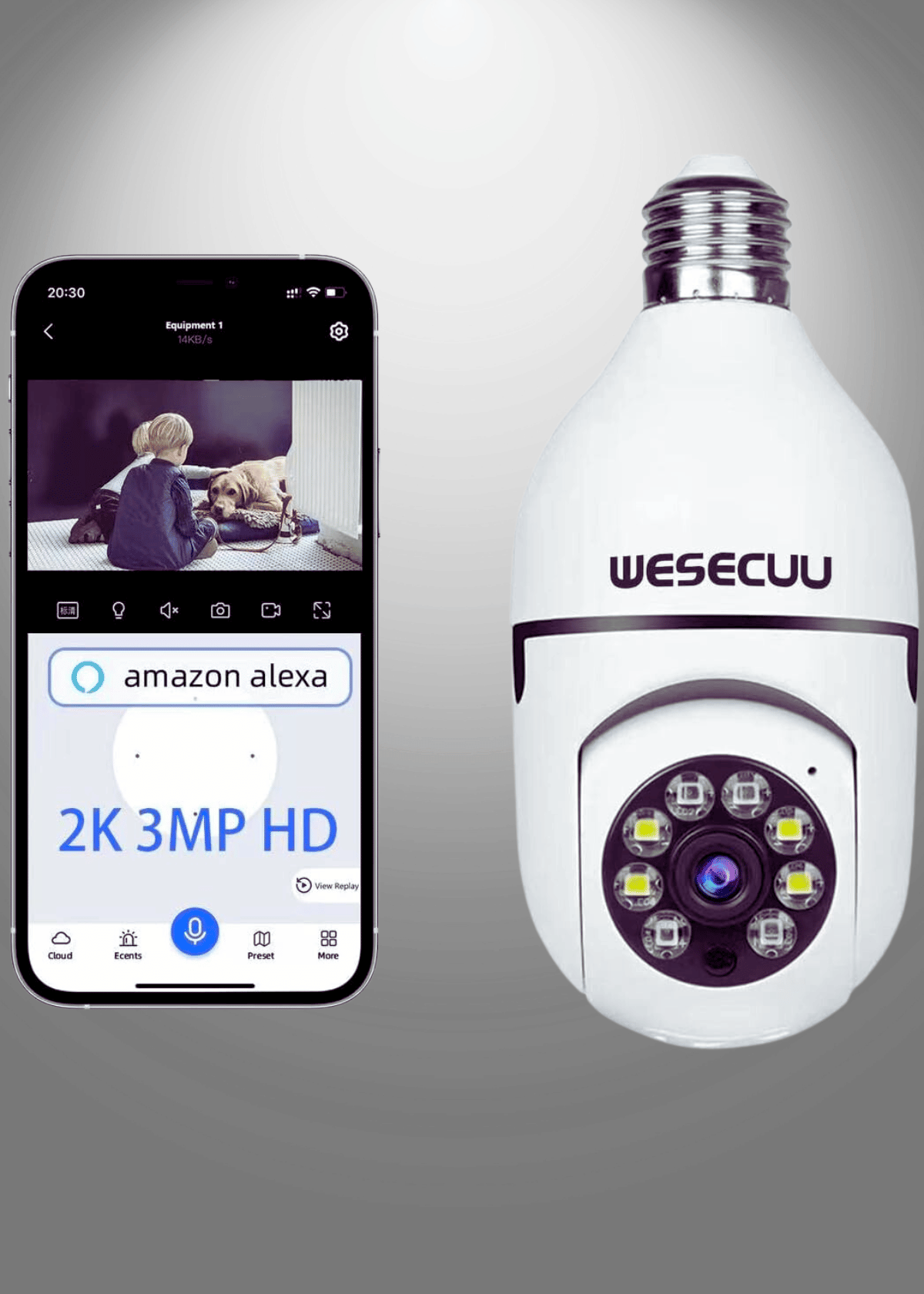 Get 360° Security with the Bulb Security Camera