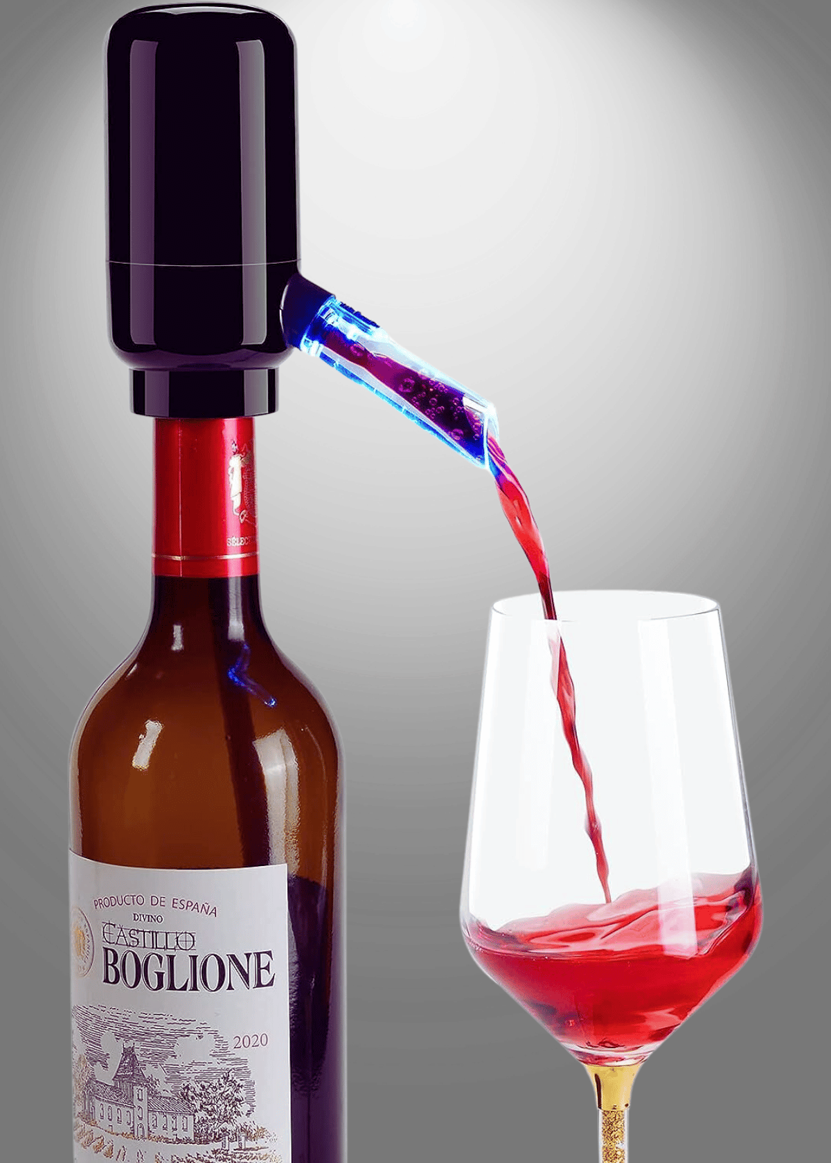 Enjoy Wine Anywhere with the BLUBYEES Electric Wine Aerator Pourer