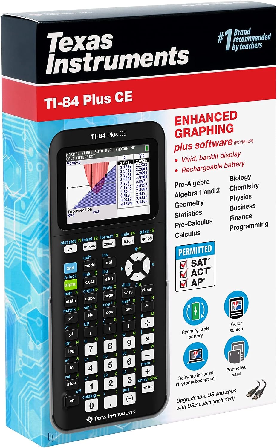 TI-84 Plus CE Color Graphing Calculator